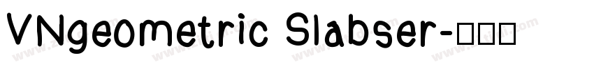 VNgeometric Slabser字体转换